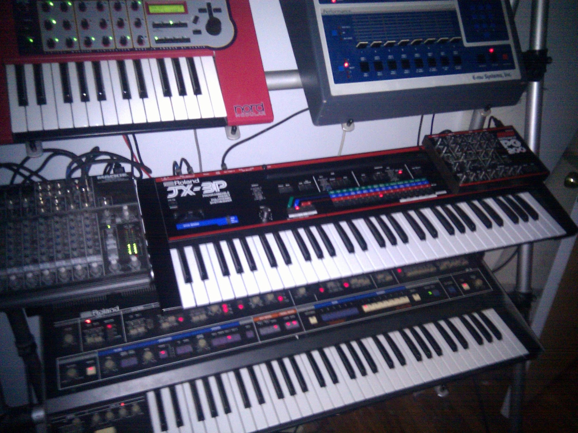 Synths and drum machines